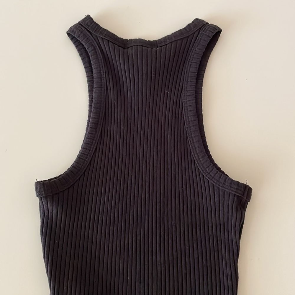 Billabong Ribbed Tank Top Crip Rib Tee Black - Picture 8 of 14